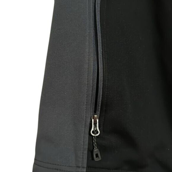 Vallarta Supermarkets Womens Black & Gray Zip-Up Vest With Embroidered Logo Size - Picture 5 of 8